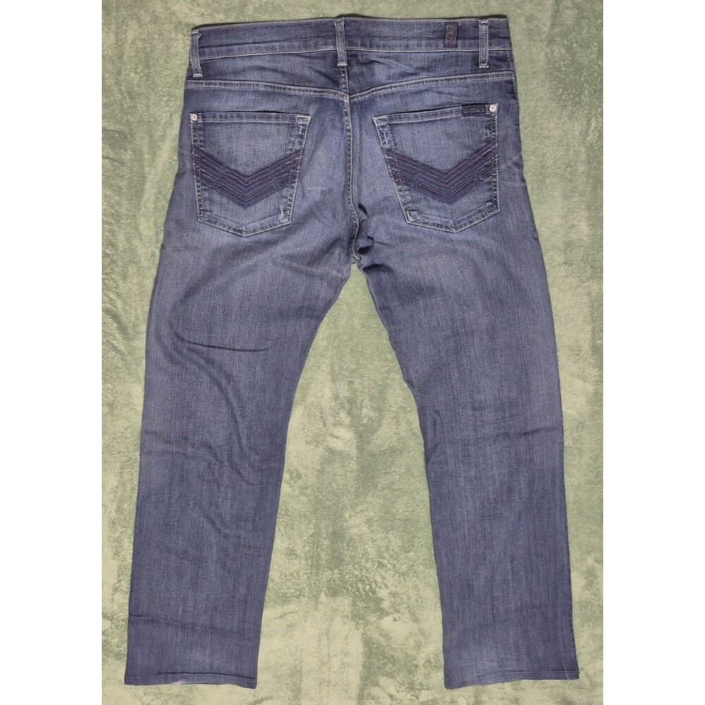 7 for All Mankind Austyn Jeans Straight Size 33 Waist 30 Length Dark Wash